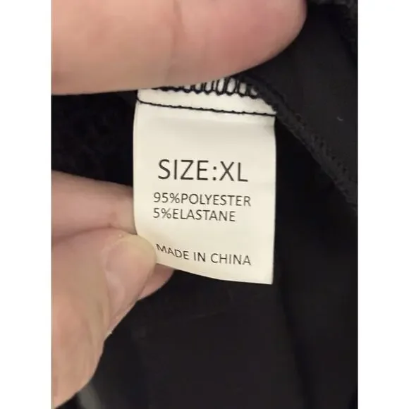 Women’s Navy Lace Crochet Blouse Sleeveless Chiffon Top Boho Chic Size XL - Picture 6 of 6